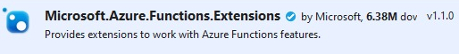 Microsoft azure function extensions